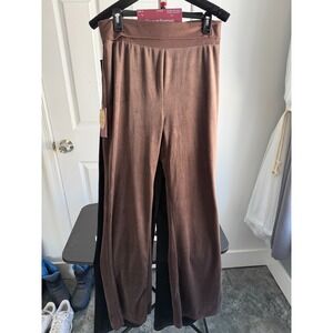Since Forever Brown & Black Foldover Waist Flare Leggings 2 Pack Size M